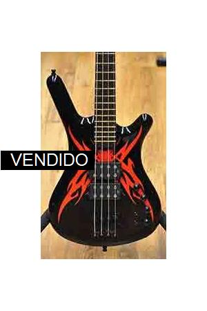 Warwick Corvette $$ SE TRIBAL BLACK & RED Warwick Corvette $$ SE TRIBAL BLACK & RED